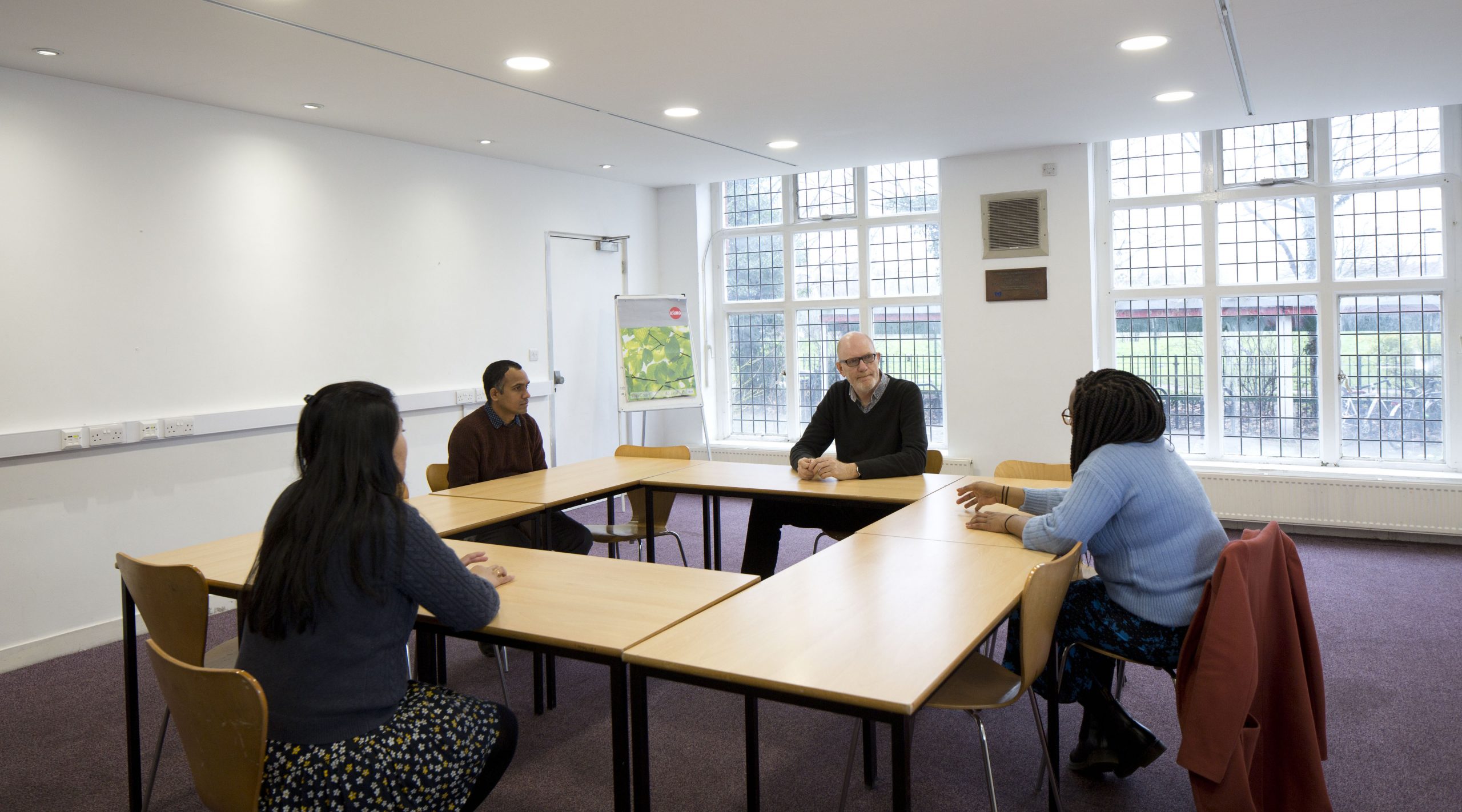 The Scott Room at Oxford House - Boardroom style set up